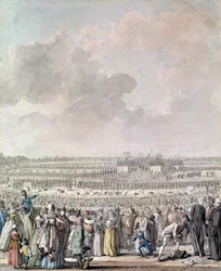 Het Festival van de Federatie op het Champ de Mars, 14 juli 1790